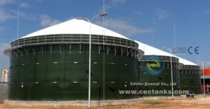 China Glossy Liquid Impermeable Biogas Storage Tank / Bio Digester Tank on sale