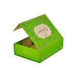 Magnetic Foldable Paper Wig Gift Box Hair Extension Packaging Rectangle Green
