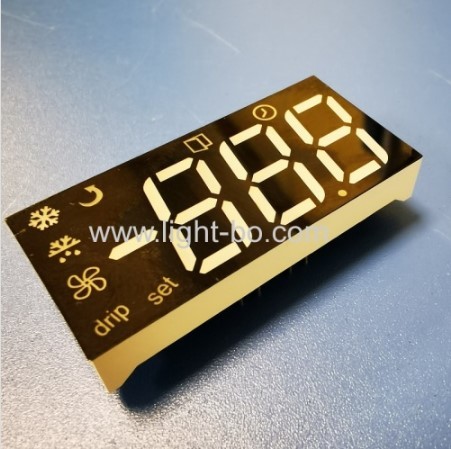Customized Multicolour Triple Digit 7 Segment LED Display Module For Refrigerator Control Panel
