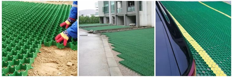 ODM Permeable Plastic Grass Pavers Lawn Plastic Turf Paver Grid 50mm
