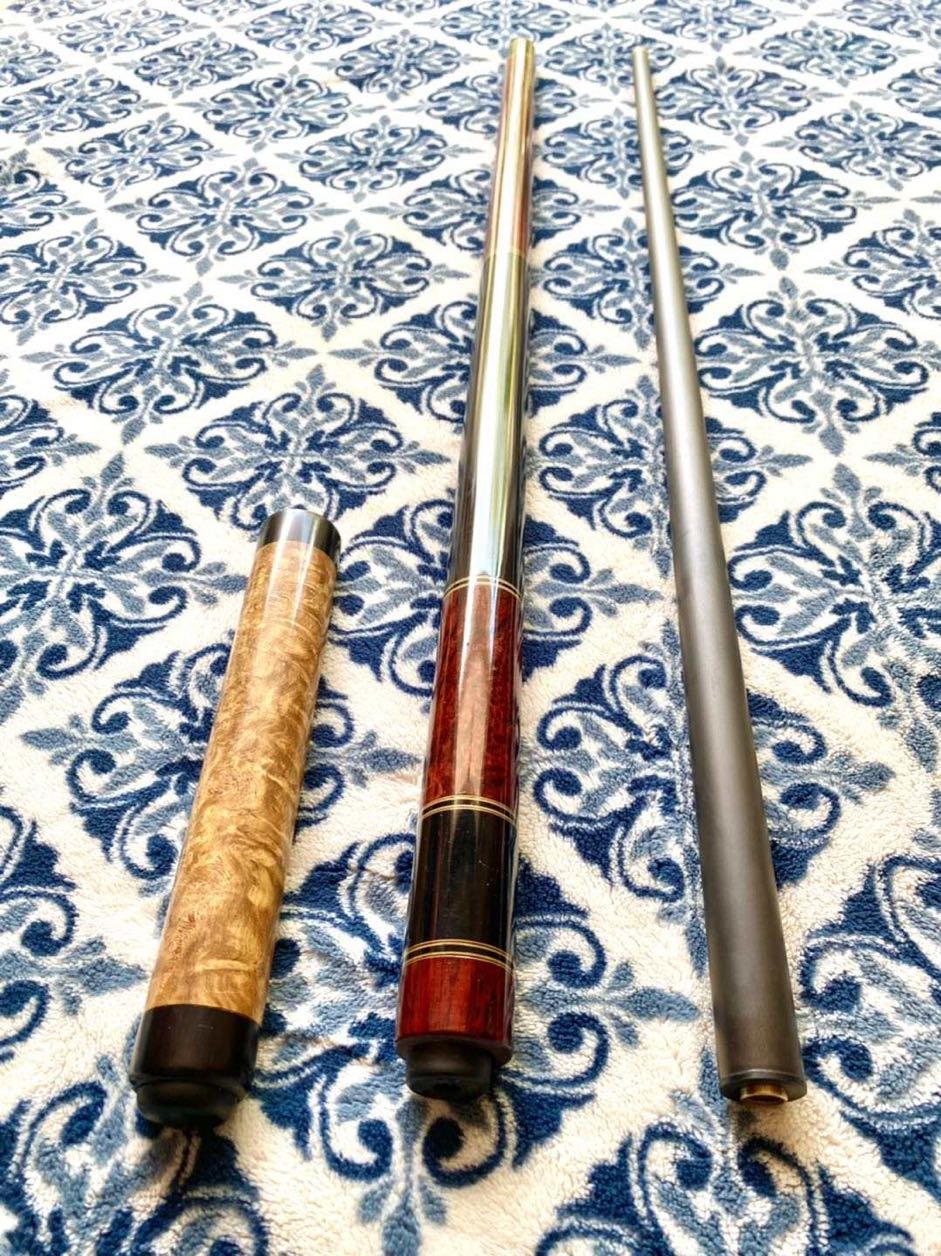 Plain UD Carbon Fiber Pro Taper Snooker Cue Golf Shaft Tube for Low Deflection Cues