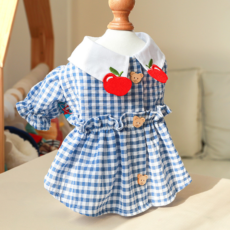 Multiple Colour Spring Dog Outfits 52cm Summer Princess Skirt For Resell
