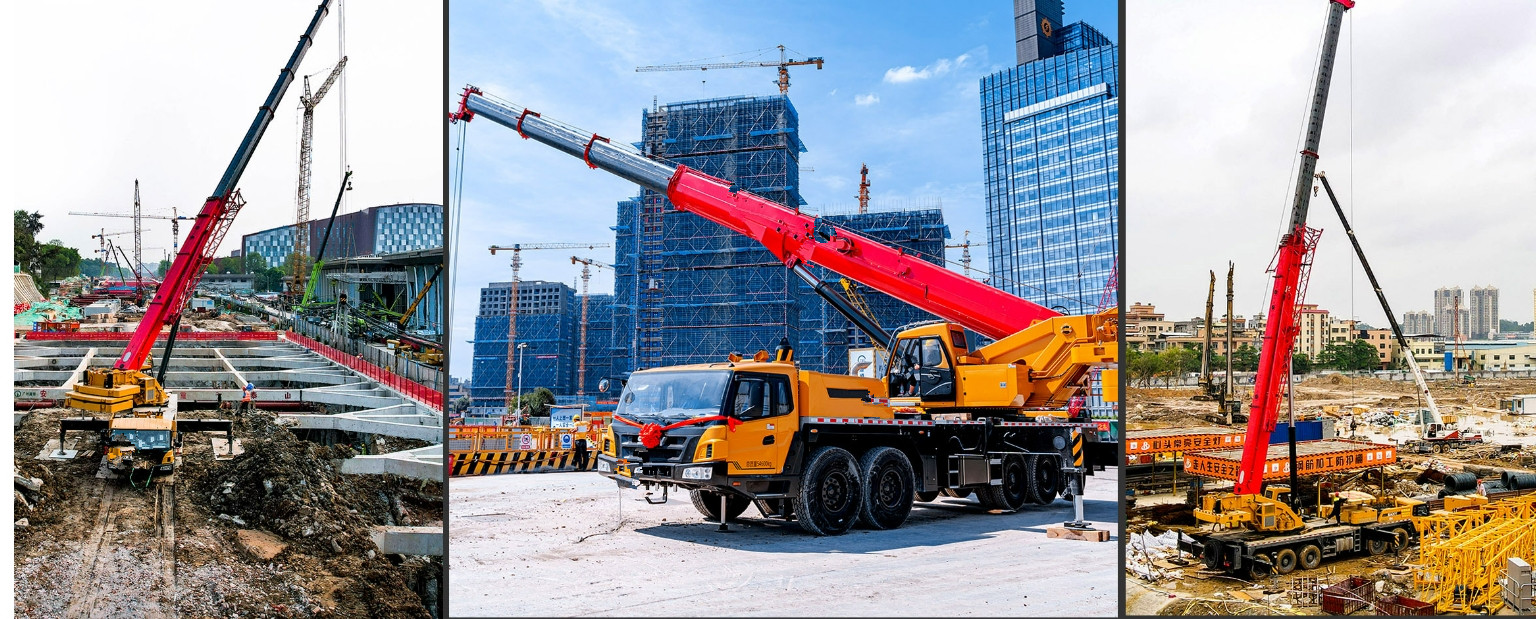 China Dongfeng KR 6.3T Truck Mounted Mobile Crane For Bridges Subways Buildings