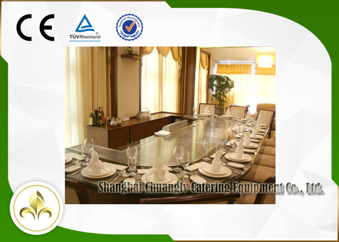 Professional Electric Teppanyaki Grill Table , Electric Teppanyaki Plate With Air Precipitator