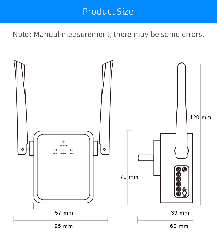300Mbps Wall Plug WiFi Extender Home Devices 4G Router Wifi Repeater