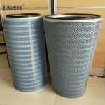 Industrial HEPA Dust Filter Cartridge Cyclone 3 Lugs Flange Collector For Gas