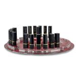 Round Rotating Acrylic Lipsticks Display Stand Holder For Cosmetics Brands