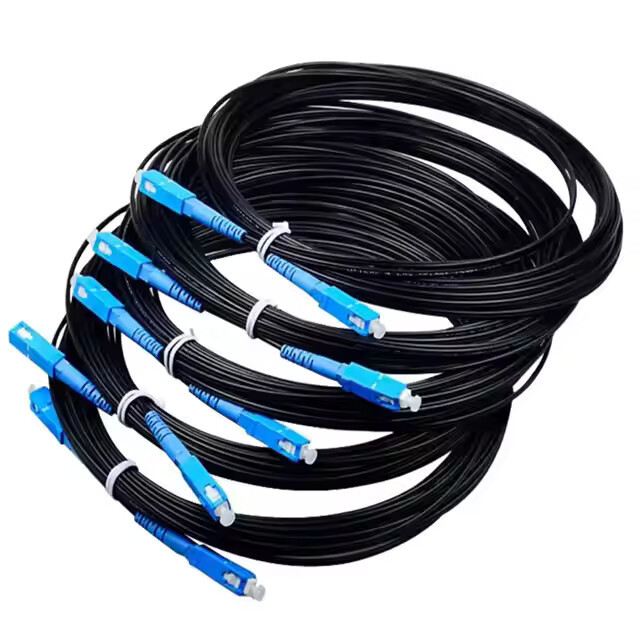 Multiple Options UPC APC Lc Sc Fiber Patch Cable SMF 1-2 Cores All Weather Design