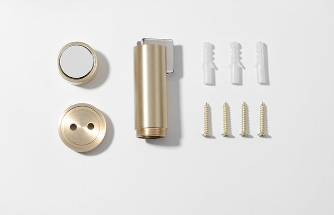 Pure Brass Non Perforated Anti Collision Door Stop , Bathroom Door Stopper Gate Resistor