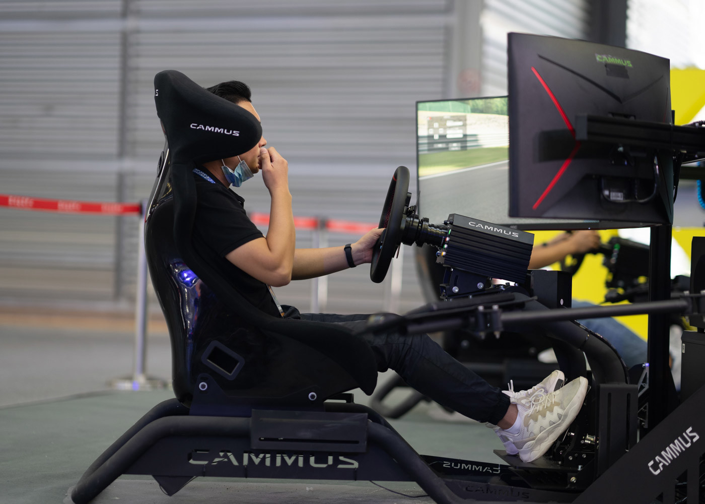 Ergonomic 15Nm Motion Sim Racing Rig For PC Game
