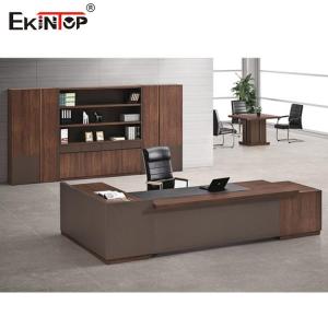 China Luxury Officeworks Furniture Desks , Contemporary Executive Desk Glossy Surface wholesale