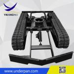Hydraulic crawler rubber track undercarriage system for custom undercarriage