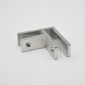 China Stainless steel Glass clamps 90 degree RS2314 plus, 70X25mm, thickness 5mm, SS304 satin, mirror, black wholesale