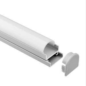 China Round LED Lighting Aluminum Extrusions Strip Light Channels Anodized wholesale