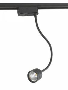 China 8W COB track light commercial spotlight hose showcase light black white silver hose led track light wholesale