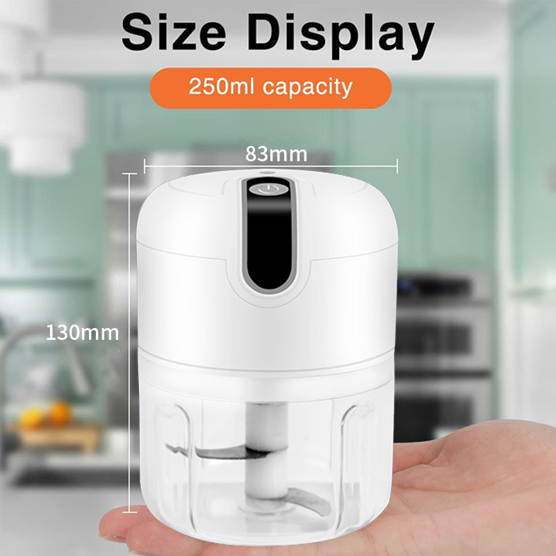 304 Stainless Steel Small Vegetable Chopper With 37W DC Motor PE