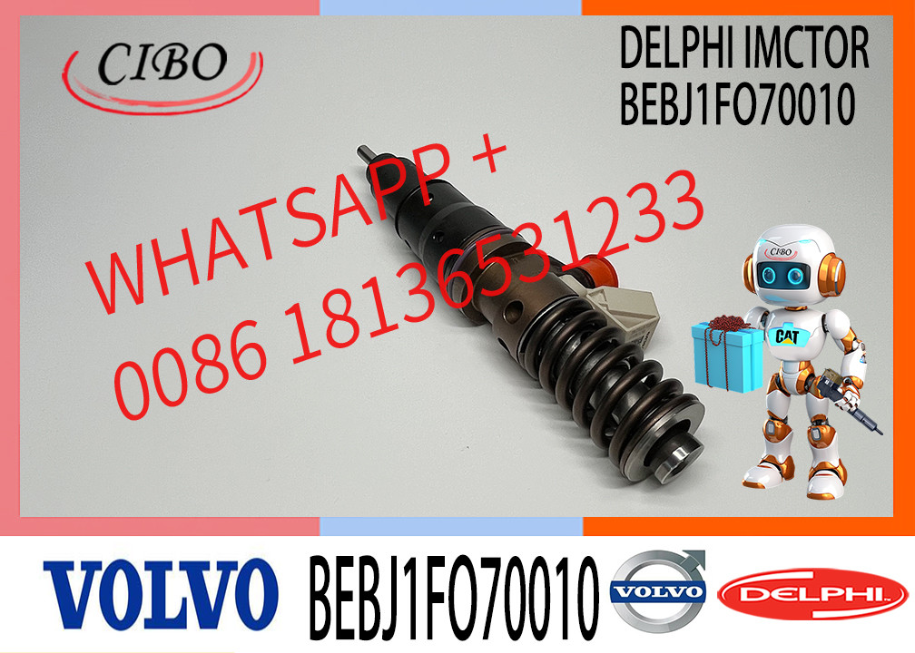 Diesel Fuel Injector Common Rail Parts Injector 33800-82610 BEBJ1FO70010 33800-82600 23771400 For VOL-VO