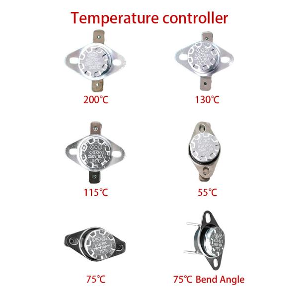 Quality KSD301 Bimetal Thermostat 250V 10A Multi-Temperature Thermal Switch for sale