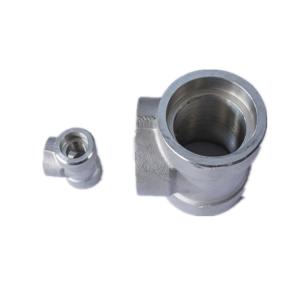 China Customized Socket Weld Pipe Fitting SCH 80 Stainless Steel Equal Tee wholesale