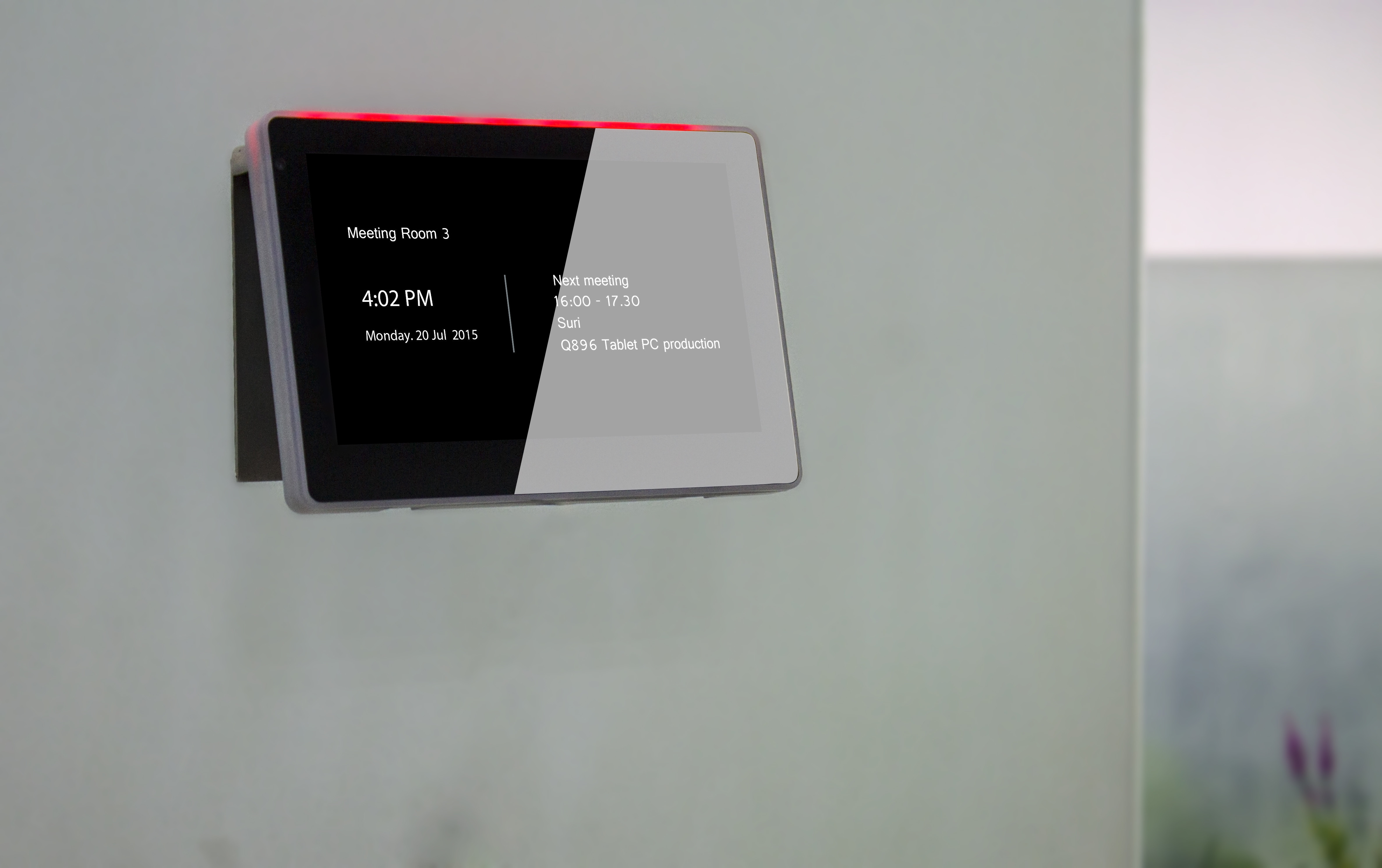 Android Wall Flush Mounted POE Tablet With RS232 RS485 GPIO For Time Attendance
