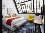Mauritania hotel furniture from China manufactuer wood bed with nighstand and