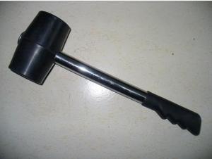China rubber mallet hammer with steel handle wholesale