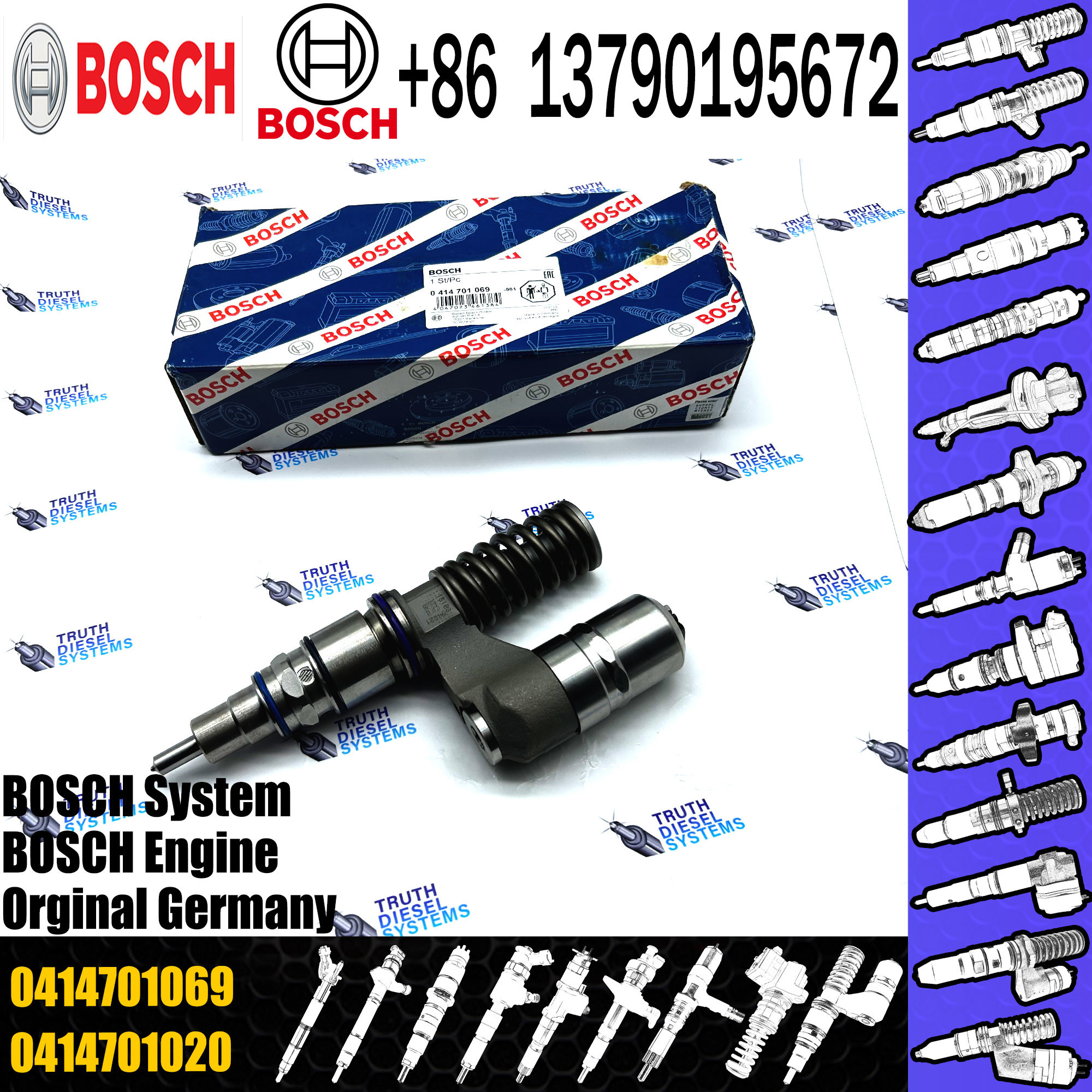 Fuel Injector 0414701068 0414701069 0414701095 1942702 0414701069