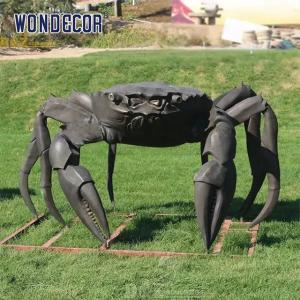 China Garden animal decoration large size best artwork bronze crab sculpture wholesale