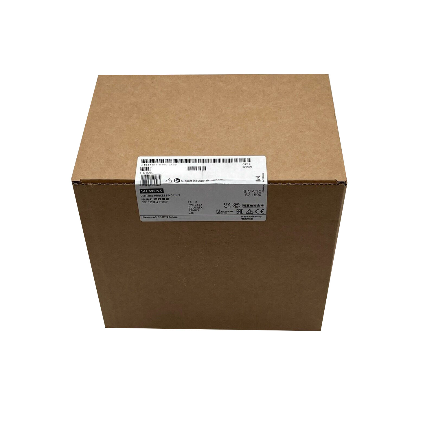 SIEMENS 6ES7512-1SK01-0AB0 SIMATIC MEMORY CARD REQUIRED, BUSADAPTER REQUIRED FOR PORT 1 AND 2