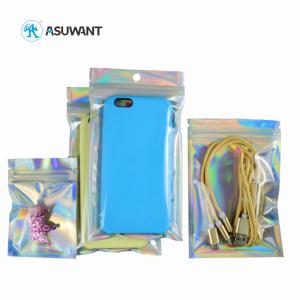 China Hologram Rainbow VMPET Aluminum Foil Zip Lock Bag wholesale