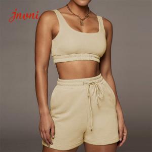 China Solid Womens Loungewear Set 2 Piece Tracksuit Short Set wholesale