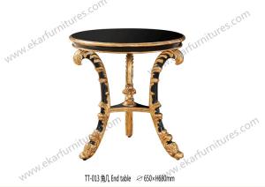 China See larger image 2015 New Design Antique Carven wood 3 leg corner table TT-013 wholesale