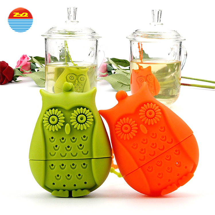 Colorful product lollipop sloth non plastic loose leaf tea custom silicone tea infuser walmart