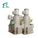 Restaurant Solid Waste Incineration Plant 1000L/H Silver Blue Mobile Incinerator