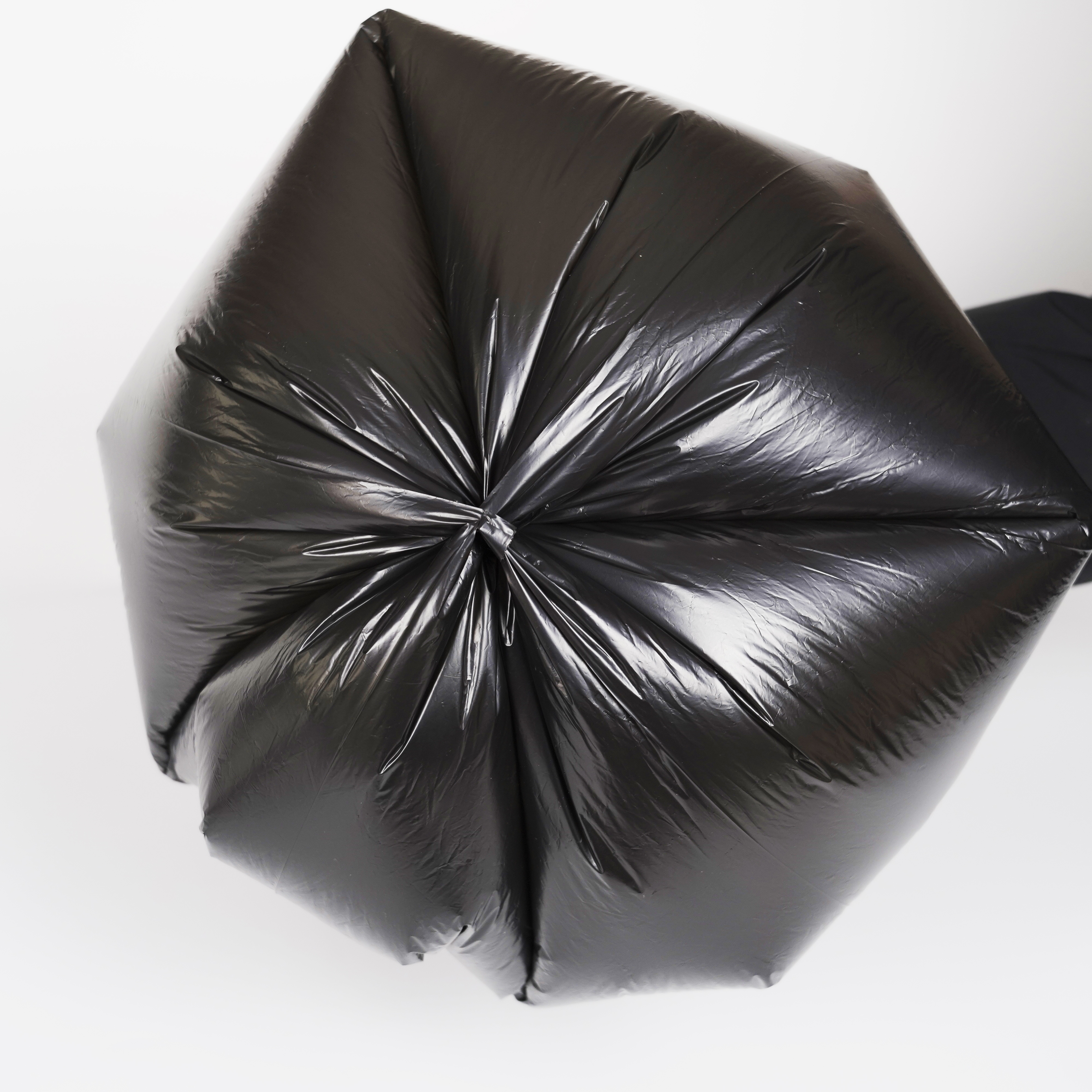 Drawstring Closure Medium Large Trash Bags for Sealing Handle HDPE/LDPE/LLDPE Material