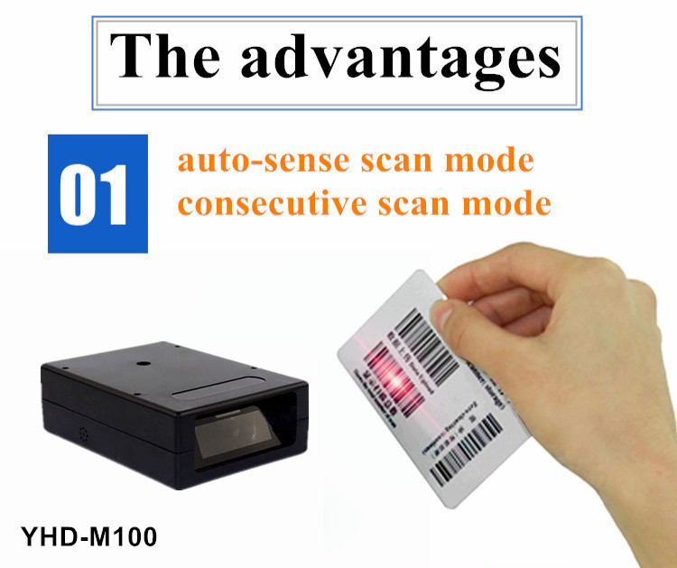 1D Barcode Scanner Engine Small Code Reader Engine USB TTL RS232 Interface