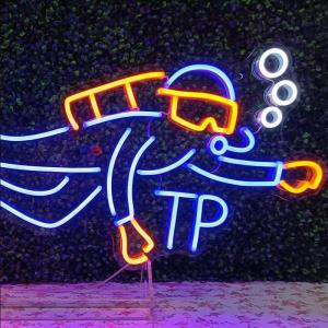 China Custom Store Logo Name Neon Sign Letters Outdoor Customized Size Led Neon Light Sign wholesale