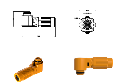 New energy European standard IEC62196-type 2 to type 2 ev charging cable 22kw 7M three-phase 32A IP55 Protection Rank