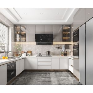 Customized Complete Modern Kitchen Cabinets And Islands White Shaker Cabinet