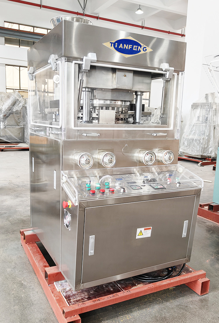 Muti Functional Rotary Tablet Press Machine Single / Double Layer Ring Shape Tablet