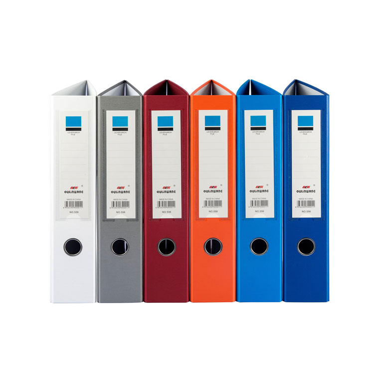 Item No. 556 Customized 3 Inch A4 PP Cover Folder File Folder Lever Arch File for Office