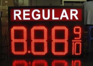 10 Inches 7 seg LED display , Digits Clock 8888 moving message display