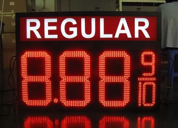 Quality 10 Inches 7 seg LED display , Digits Clock 8888 moving message display for sale