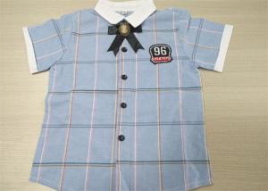 China 100% Cotton Children's Style Clothing White Lapel Bow Tie For Kindergarten Performance wholesale