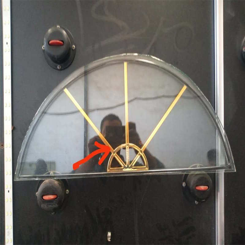 Arched Gold Windows Colonial Bars In Double Glazing Decorative Hardware