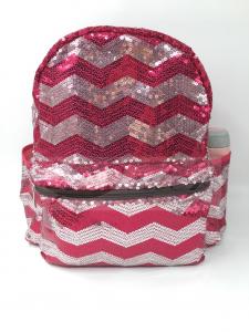 China Sequin Polyester Laptop Bag , Sequin School Bag Custom Logo For Travel wholesale
