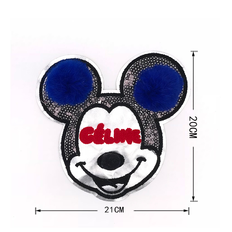 Animal Series Cartoon Character Patches Merrowed Border Diverse Color / Shape