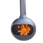 French Villa Hanging Real Fire Steel Special-Shaped Wood Burning Fireplace