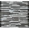 White black linear mosaic metal no gap pattern for wall and boarder decoration for sale
