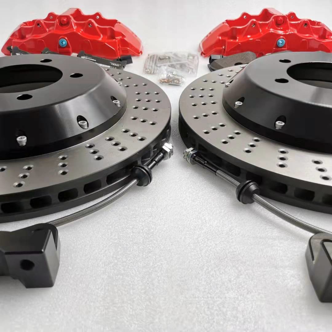 Jekit Drilled Brake Disc 405mm 6061 Big Brake Kit Caliper With Bell Bracket